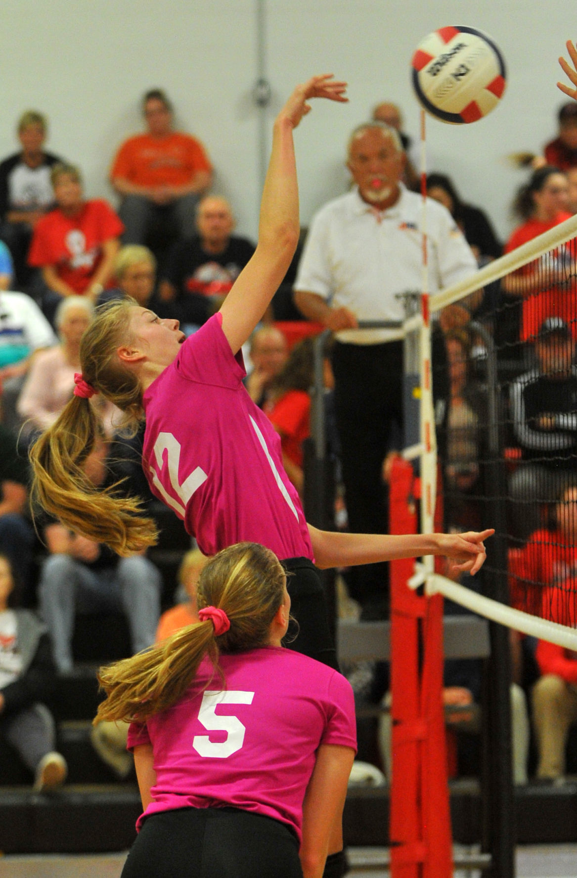Orion vs Fulton volleyball.